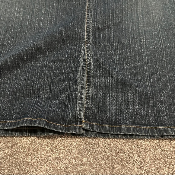Y2K No Boundaries Stretch Denim Maxi Jean Skirt Front Slit Juniors Plus Size 21 - Picture 7 of 16